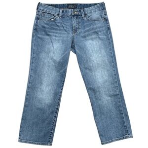 Lucky Brand Sweet Jean Crop Selvedge Seam Size 8/29 Decorative Rear Pockets